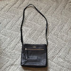 Black Leather Kate Spade Crossbody Bag